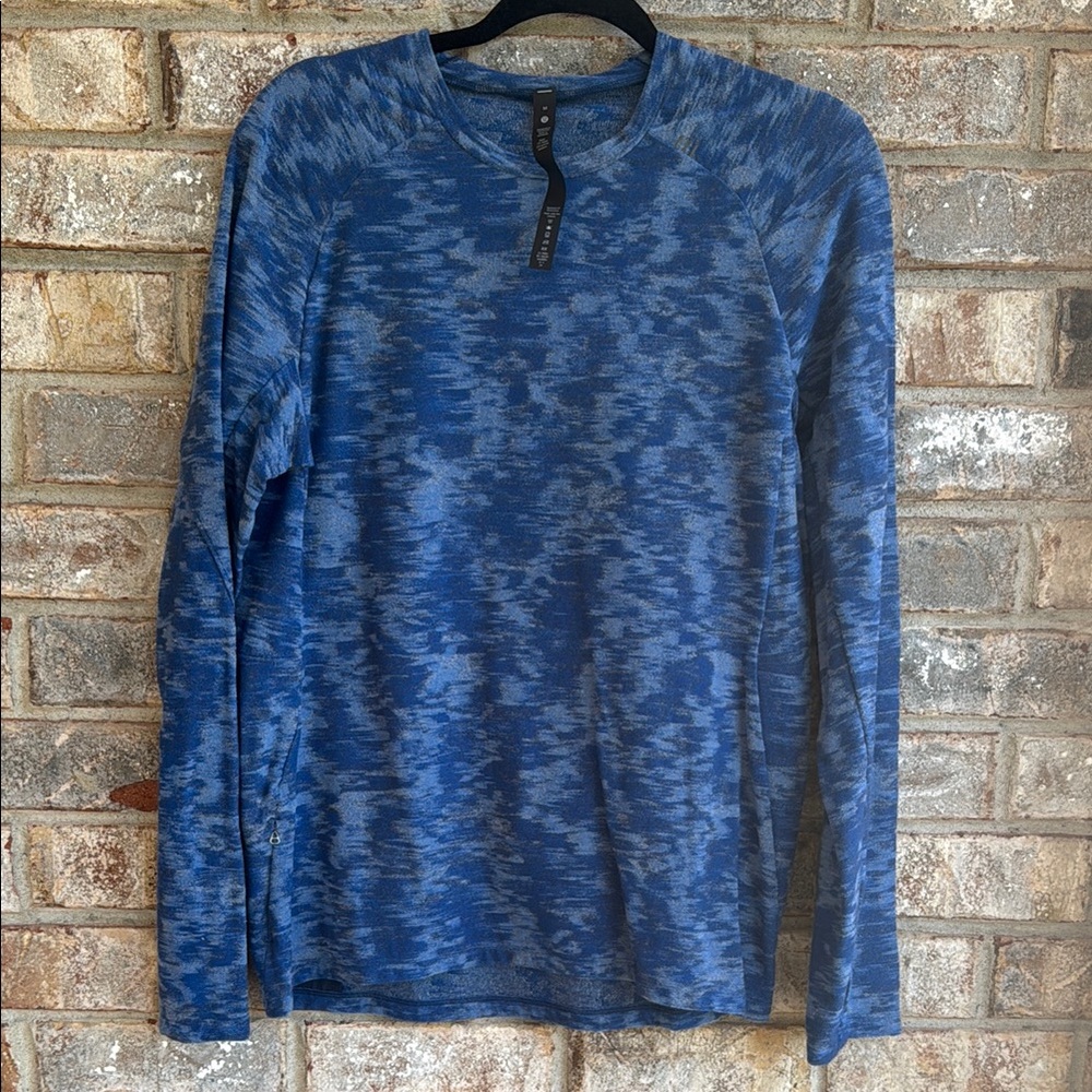 lululemon athletica Blue Long Sleeve Tee